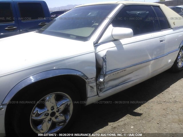 1G6EL12Y7VU611703 - 1997 CADILLAC ELDORADO WHITE photo 6