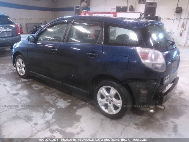 2T1KR32E35C345951 - 2005 TOYOTA COROLLA MATRIX XR BLUE photo 3
