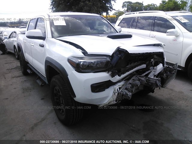 5TFCZ5AN1HX086786 - 2017 TOYOTA TACOMA DBL CAB/SR/TRDSPT/OR/PRO თეთრი ფოტო 1