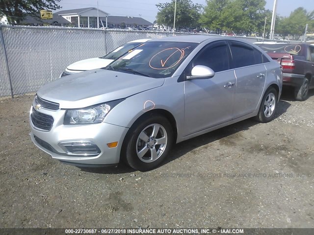 1G1PE5SB2G7111512 - 2016 CHEVROLET CRUZE LIMITED LT SILVER photo 2