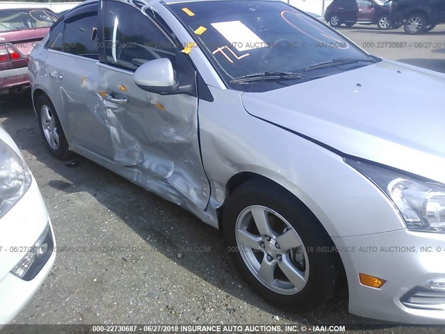 1G1PE5SB2G7111512 - 2016 CHEVROLET CRUZE LIMITED LT SILVER photo 6