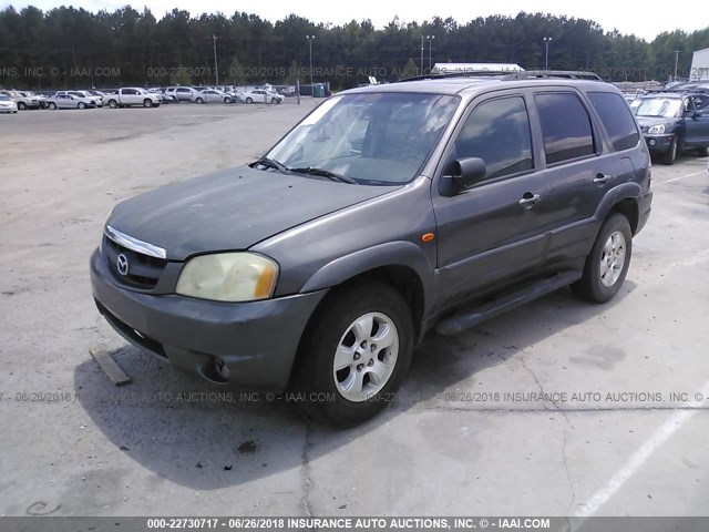 4F2CZ06193KM18908 - 2003 MAZDA TRIBUTE ES GRAY photo 2