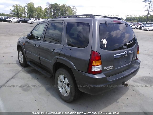 4F2CZ06193KM18908 - 2003 MAZDA TRIBUTE ES GRAY photo 3