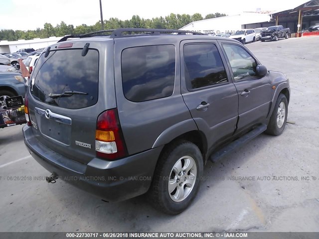 4F2CZ06193KM18908 - 2003 MAZDA TRIBUTE ES GRAY photo 4
