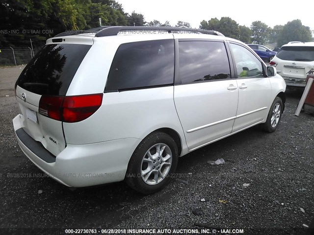 5TDZA22C74S080391 - 2004 TOYOTA SIENNA XLE/XLE LIMITED WHITE photo 4