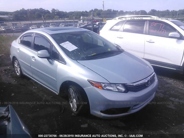 2HGFB2F95CH546090 - 2012 HONDA CIVIC EXL ტალღისფერი ფოტო 1