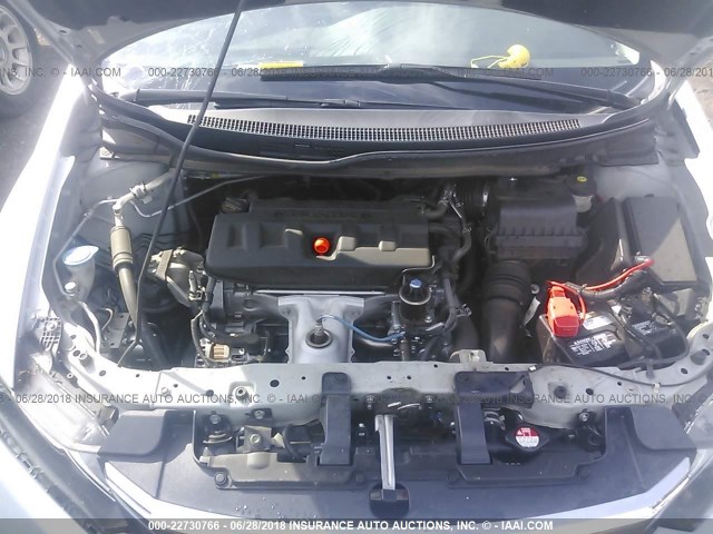 2HGFB2F95CH546090 - 2012 HONDA CIVIC EXL ტალღისფერი ფოტო 10