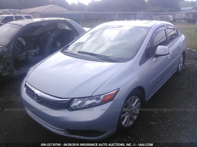 2HGFB2F95CH546090 - 2012 HONDA CIVIC EXL ტალღისფერი ფოტო 2