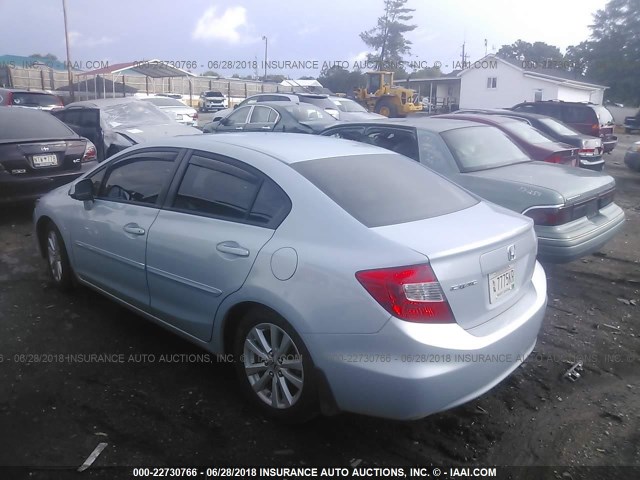 2HGFB2F95CH546090 - 2012 HONDA CIVIC EXL ტალღისფერი ფოტო 3