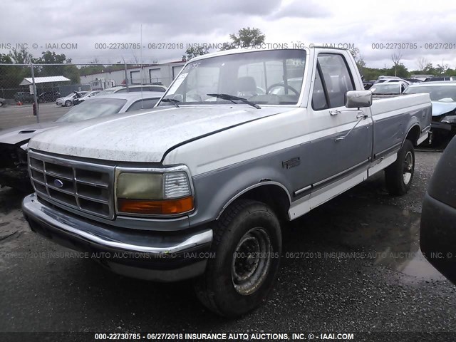 2FTHF25H1SCA49523 - 1995 FORD F250 WHITE photo 2