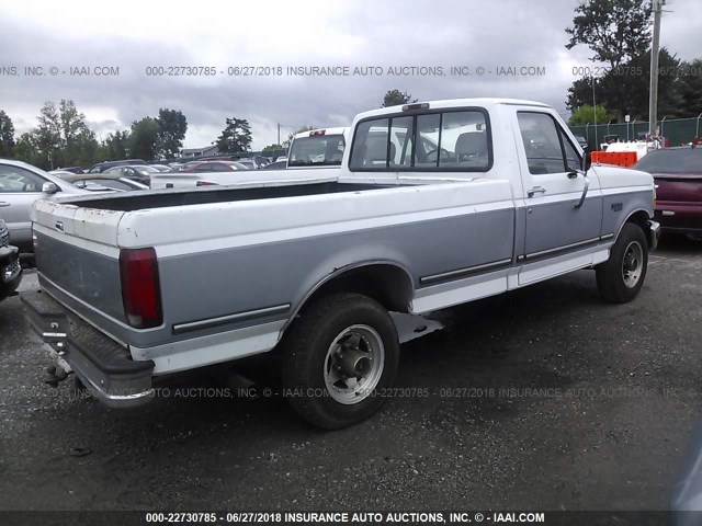 2FTHF25H1SCA49523 - 1995 FORD F250 WHITE photo 4