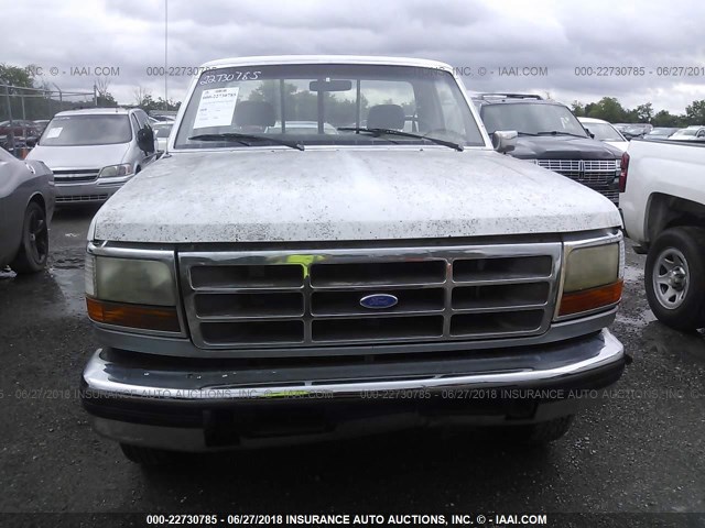 2FTHF25H1SCA49523 - 1995 FORD F250 WHITE photo 6