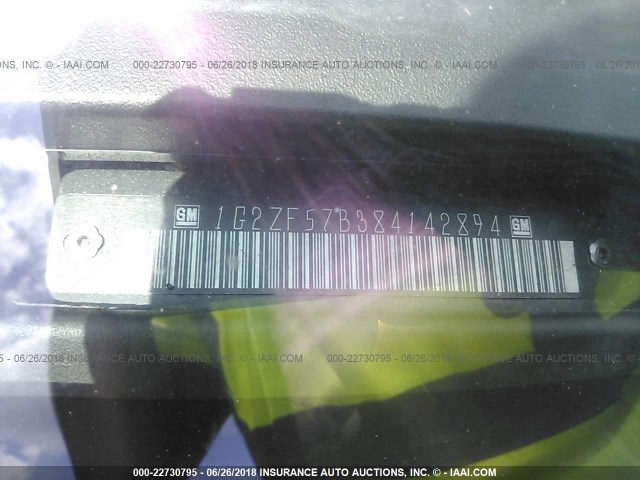 1G2ZF57B384142894 - 2008 PONTIAC G6 VALUE LEADER/BASE GRAY photo 9