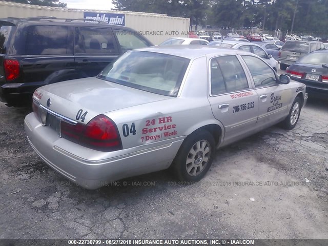 2MEFM74W93X709181 - 2003 MERCURY GRAND MARQUIS GS SILVER photo 4