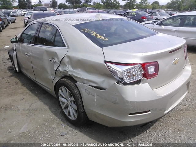 1G11H5SL5EF139989 - 2014 CHEVROLET MALIBU LTZ 棕色 照片 3