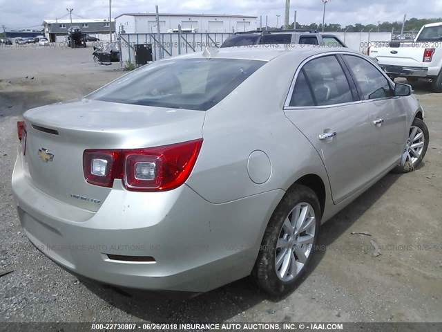 1G11H5SL5EF139989 - 2014 CHEVROLET MALIBU LTZ 棕色 照片 4