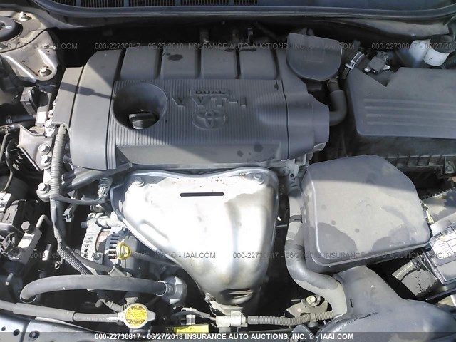 4T1BF3EK2AU105132 - 2010 TOYOTA CAMRY SE/LE/XLE GRAY photo 10