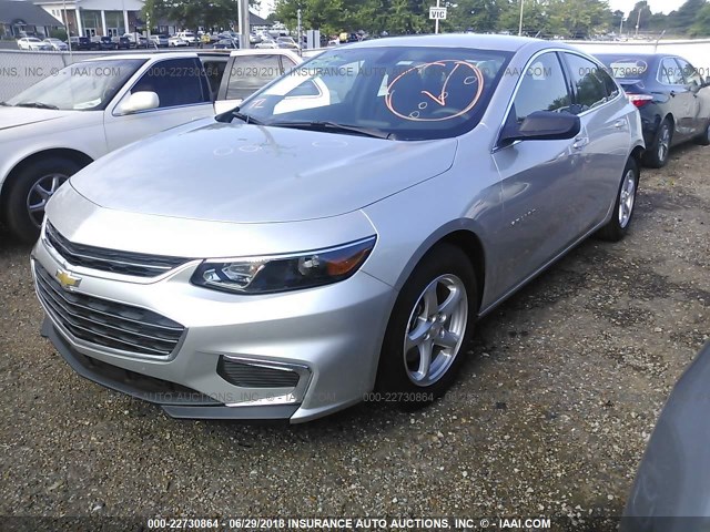 1G1ZB5ST9HF266818 - 2017 CHEVROLET MALIBU LS ვერცხლისფერი ფოტო 2