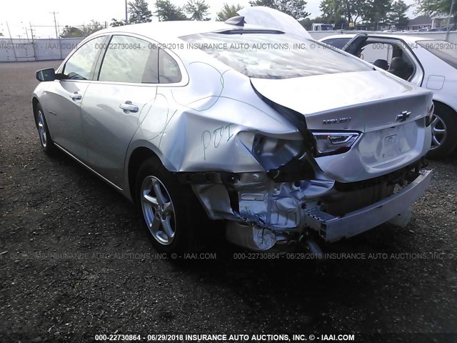 1G1ZB5ST9HF266818 - 2017 CHEVROLET MALIBU LS ვერცხლისფერი ფოტო 3