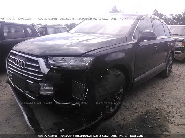 WA1LAAF72JD018265 - 2018 AUDI Q7 PREMIUM PLUS BLACK photo 2