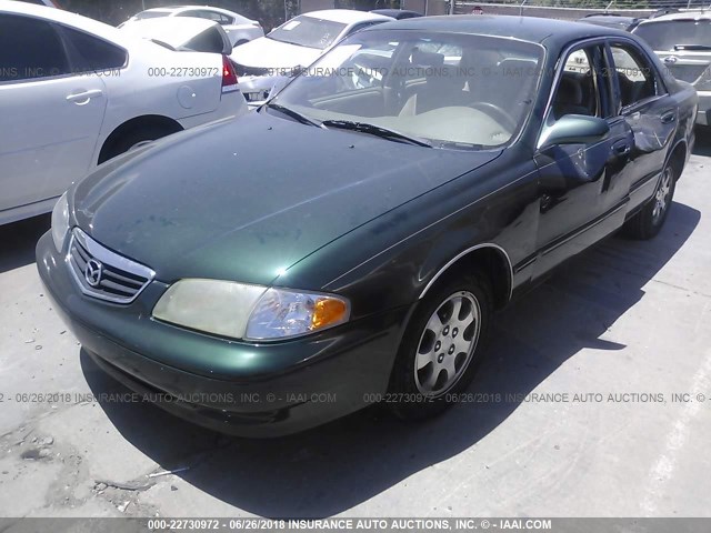 1YVGF22C1Y5169095 - 2000 MAZDA 626 ES/LX GREEN photo 2