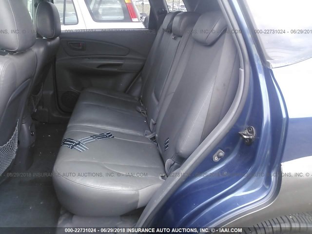 KM8JN12D25U130921 - 2005 HYUNDAI TUCSON GLS/LX Dark Blue photo 8