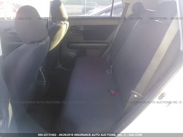 JTLKE50E591081740 - 2009 TOYOTA SCION XB Ақ фото 8