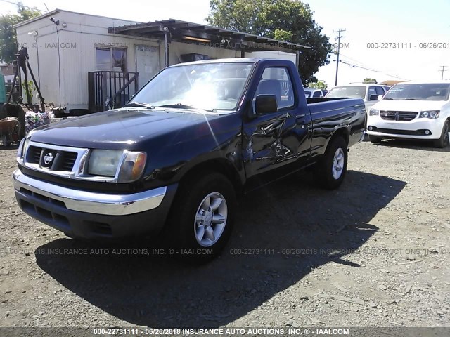 1N6DD21S9XC343798 - 1999 NISSAN FRONTIER XE BLACK photo 2