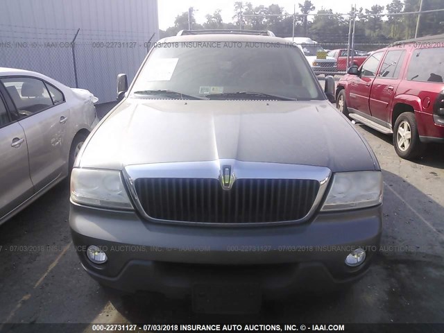 5LMEU88HX4ZJ30199 - 2004 LINCOLN AVIATOR 灰色 照片 6