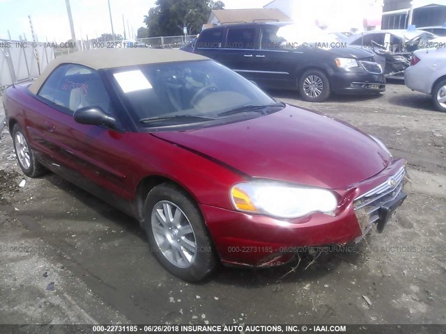 1C3EL75R24N141694 - 2004 CHRYSLER SEBRING GTC RED photo 1