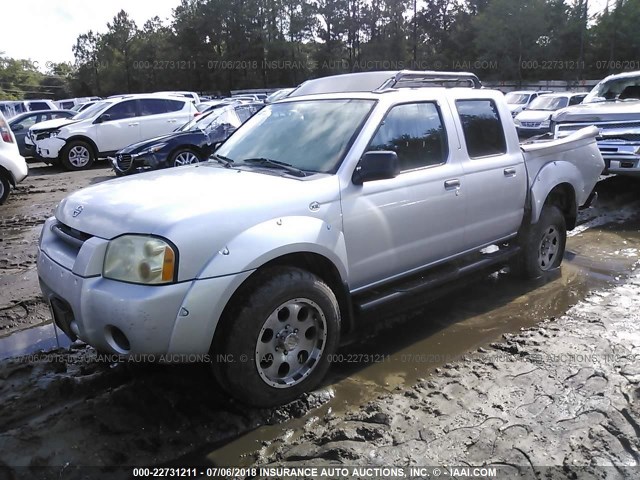 1N6ED27TX4C403474 - 2004 NISSAN FRONTIER CREW CAB XE V6 SILVER photo 2