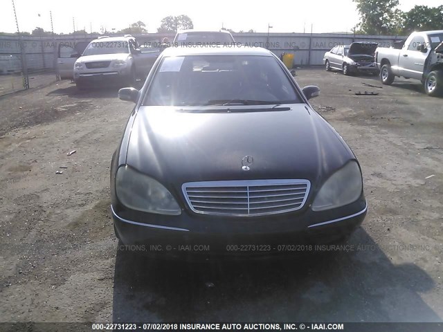 WDBNG78J61A164080 - 2001 MERCEDES-BENZ S 600 BLACK photo 6