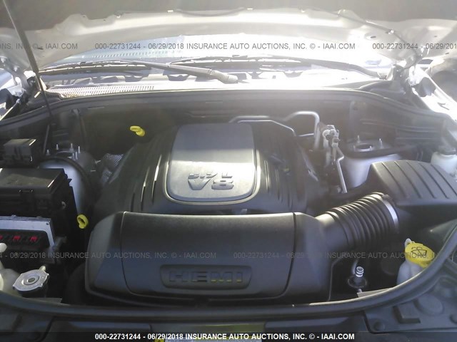 1C4SDJDT4DC655418 - 2013 DODGE DURANGO CREW SILVER photo 10