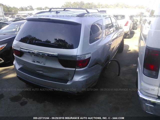 1C4SDJDT4DC655418 - 2013 DODGE DURANGO CREW SILVER photo 4