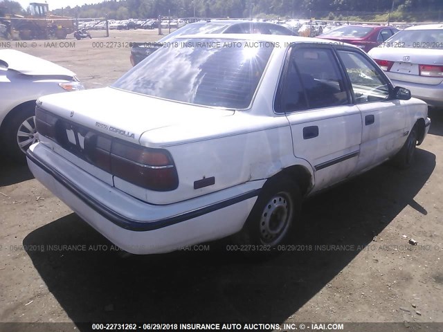 2T1AE97A2LC018292 - 1990 TOYOTA COROLLA LE WHITE photo 4