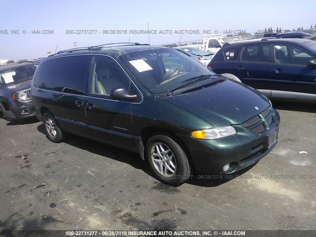 1B4GT74L1XB586917 - 1999 DODGE GRAND CARAVAN ES GREEN photo 1