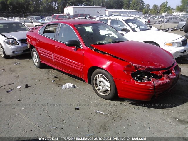 1G2NF52F72C233964 - 2002 PONTIAC GRAND AM SE1 RED photo 1