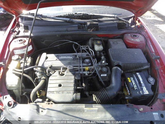 1G2NF52F72C233964 - 2002 PONTIAC GRAND AM SE1 RED photo 10