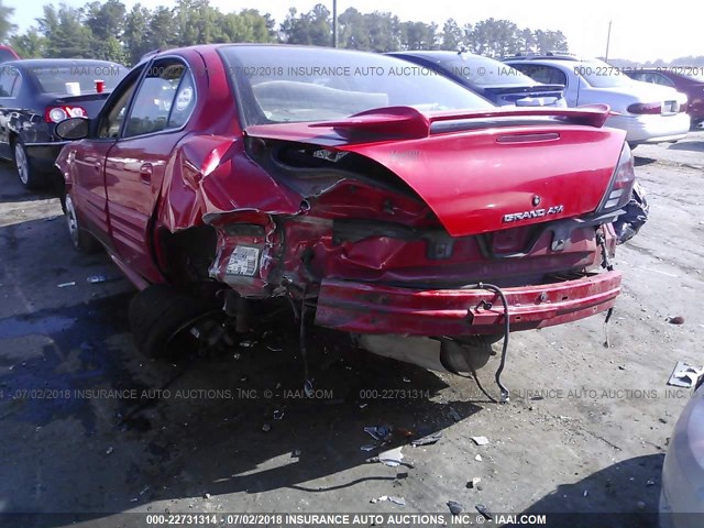 1G2NF52F72C233964 - 2002 PONTIAC GRAND AM SE1 RED photo 6