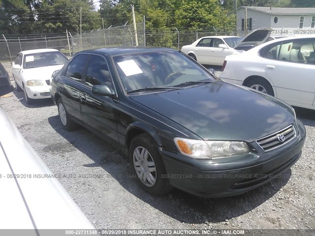 4T1BG22K91U821988 - 2001 TOYOTA CAMRY CE/LE/XLE GREEN photo 1