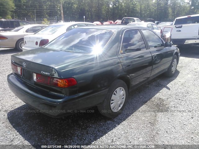 4T1BG22K91U821988 - 2001 TOYOTA CAMRY CE/LE/XLE GREEN photo 4
