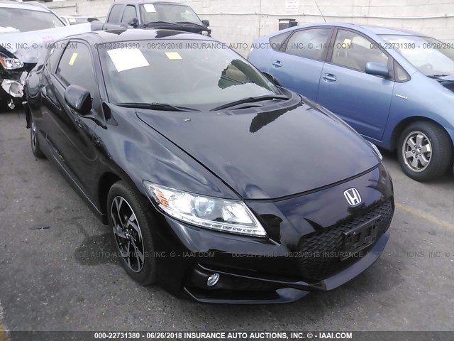 JHMZF1D67GS001072 - 2016 HONDA CR-Z EX BLACK photo 1