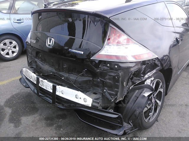 JHMZF1D67GS001072 - 2016 HONDA CR-Z EX BLACK photo 6