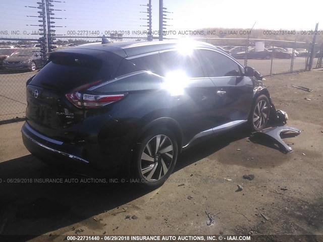 5N1AZ2MH9GN143057 - 2016 NISSAN MURANO S/SL/SV/PLATINUM BLUE photo 4