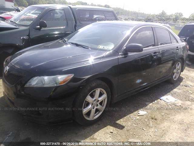 4T1BK46K87U542304 - 2007 TOYOTA CAMRY NEW GENERAT LE/XLE/SE BLACK photo 2