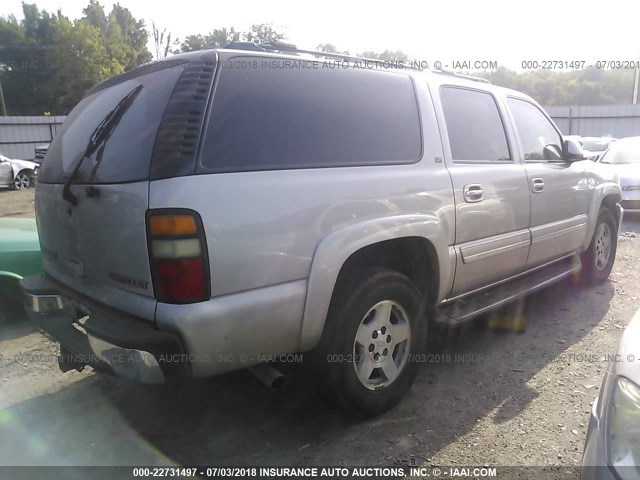 3GNEC16Z25G255235 - 2005 CHEVROLET SUBURBAN C1500 SILVER photo 4