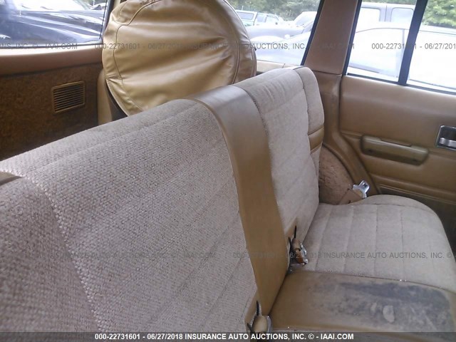 1JCWB7553GT227367 - 1986 JEEP WAGONEER CREAM photo 8