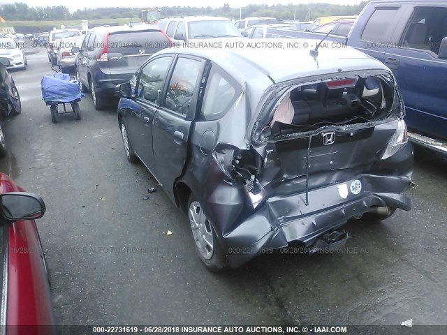 JHMGE8H33CC039762 - 2012 HONDA FIT GRAY photo 3