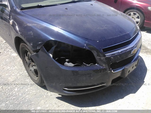 1G1ZG57B184292004 - 2008 CHEVROLET MALIBU LS Tünd mavi foto 6