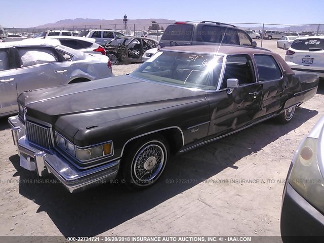 6B69S5Q265903 - 1975 CADILLAC FLEETWOOD BROWN photo 2